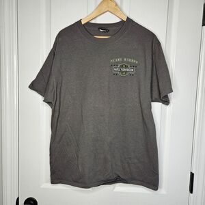 Harley Davidson Pearl Harbor Men Graphic T-shirt Large L Short Sleeve Hawaii